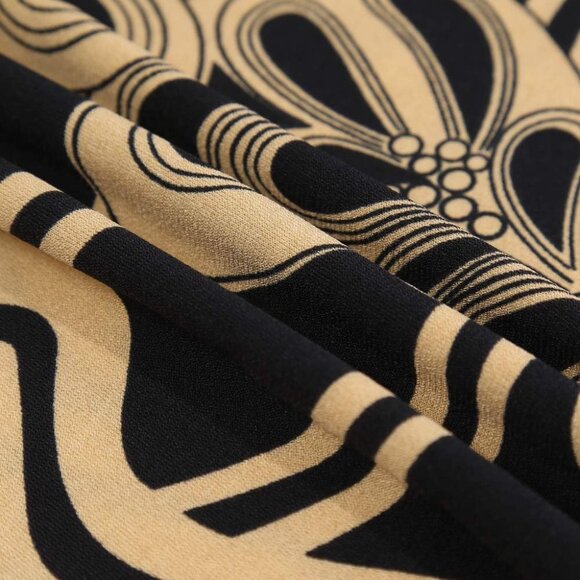 Womens 3/4 Sleeve Floral Printed Notch V Neck Blouses Tunics Tops - Picture 6 of 6